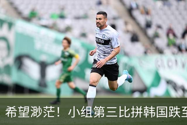 希望渺茫！小组第三比拼韩国跌至第8 想晋级需满足多个条件